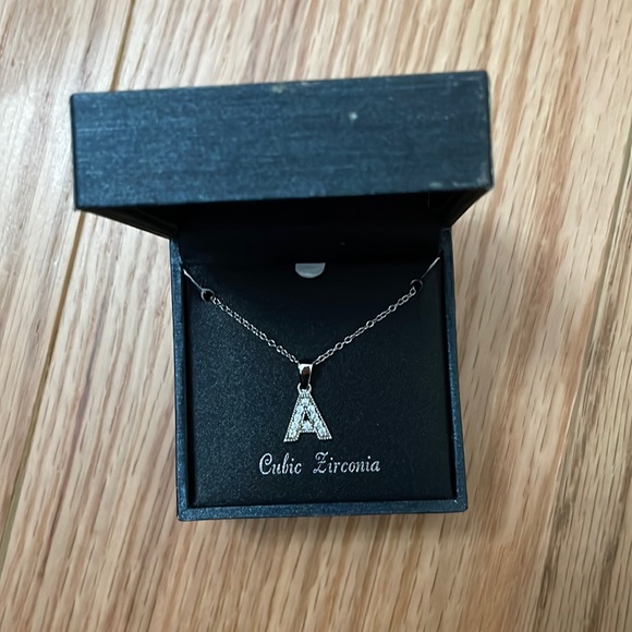 Cubic Zirconia Jewelry - The letter A necklace